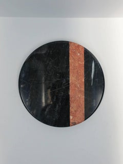 Modern Black Marble Lazy Susan by Georges Briaid, 1970s