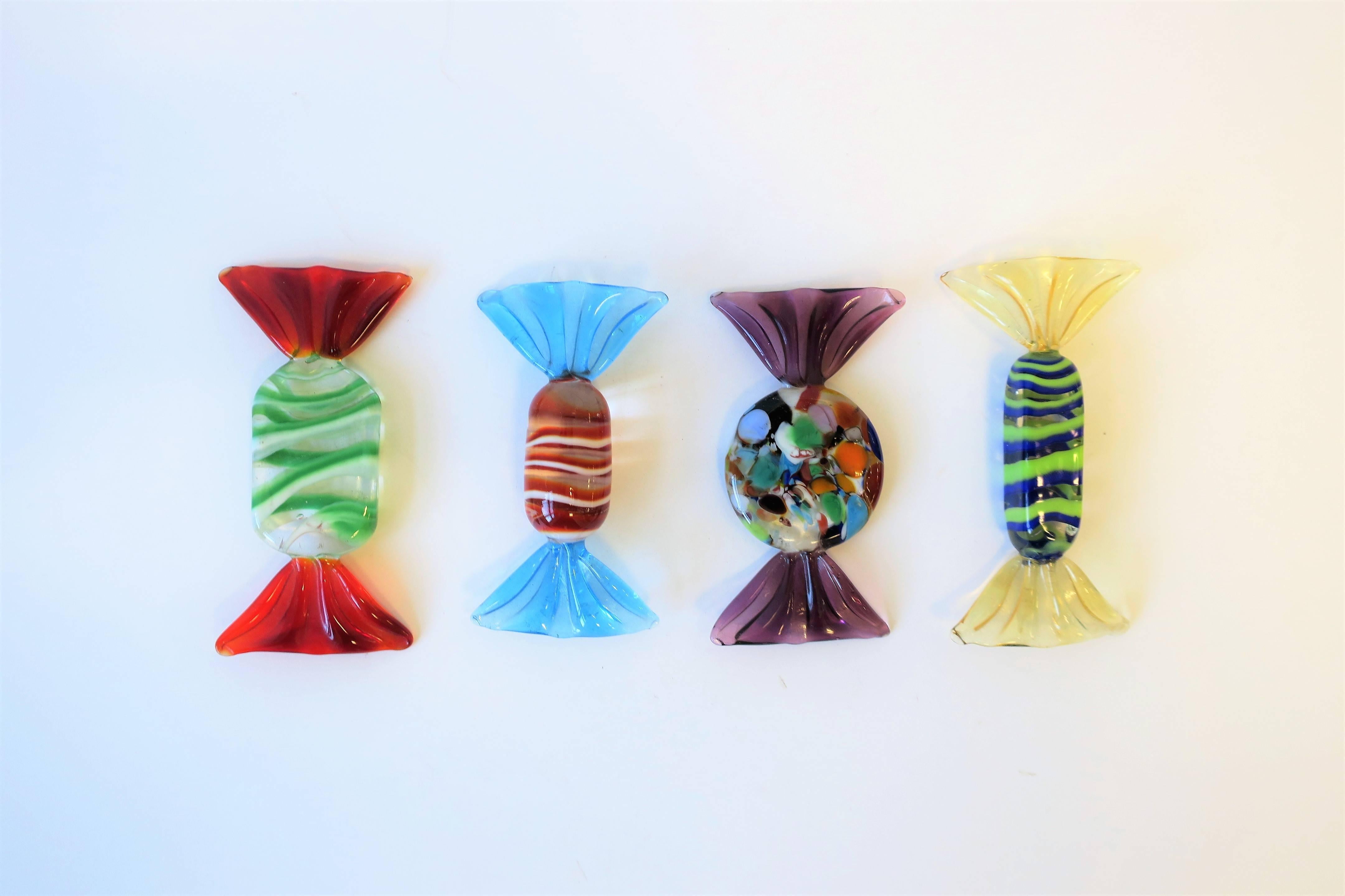 murano glass candy pieces