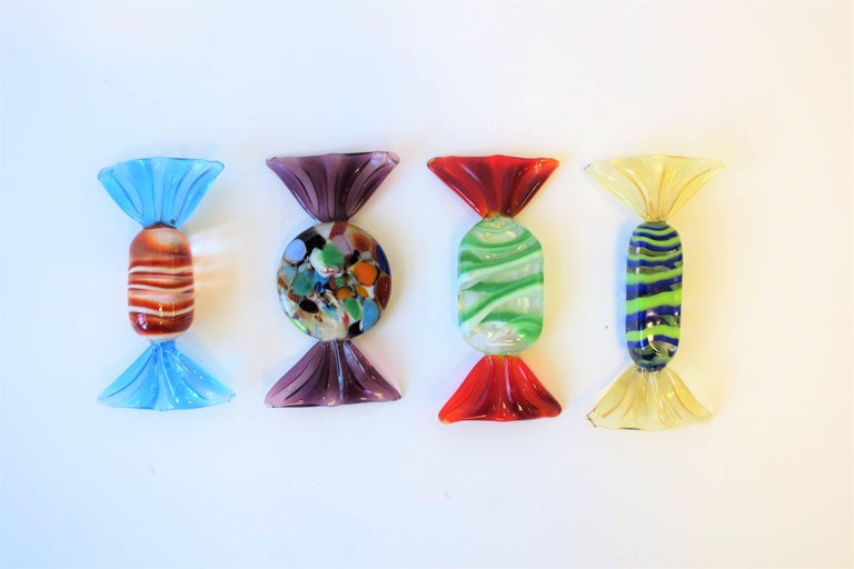Italian Murano Art Glass Candy Pieces at 1stDibs