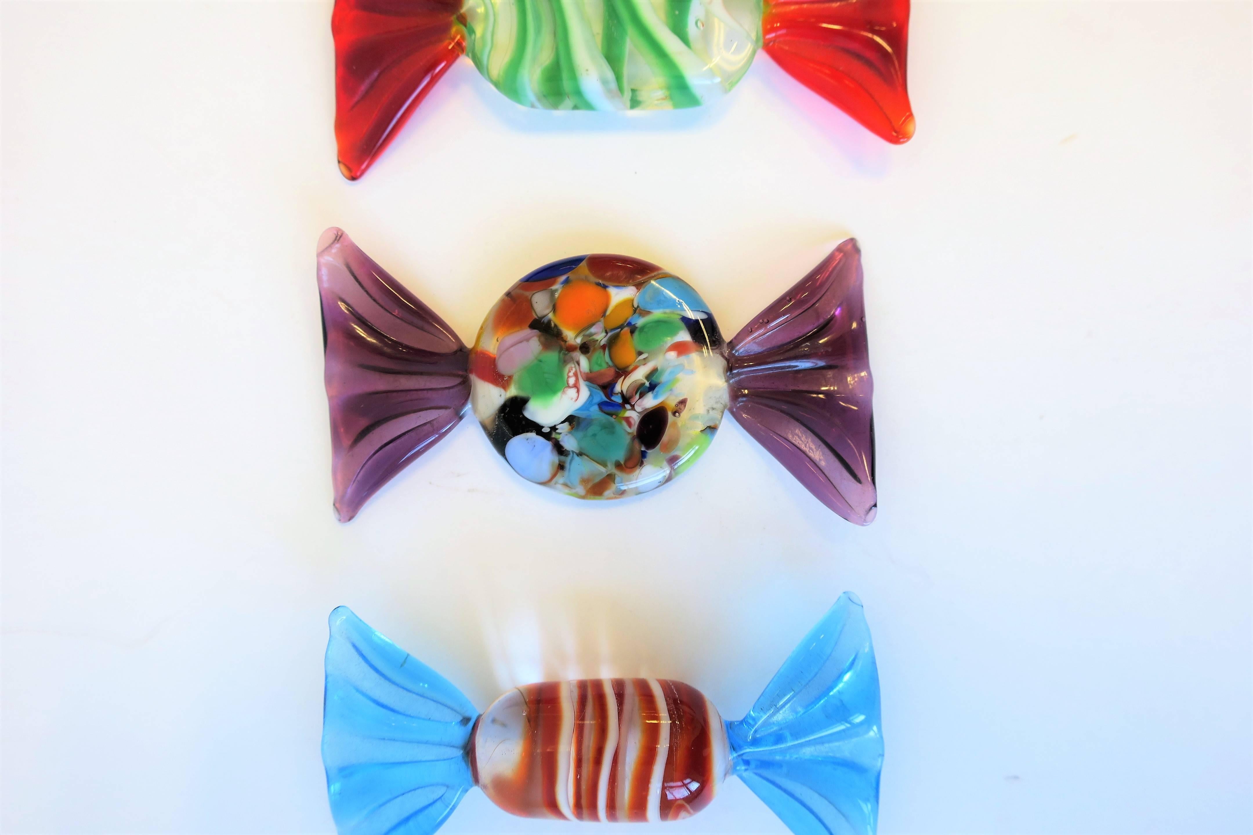 Italian Murano Art Glass Candy Pieces In Excellent Condition In New York, NY