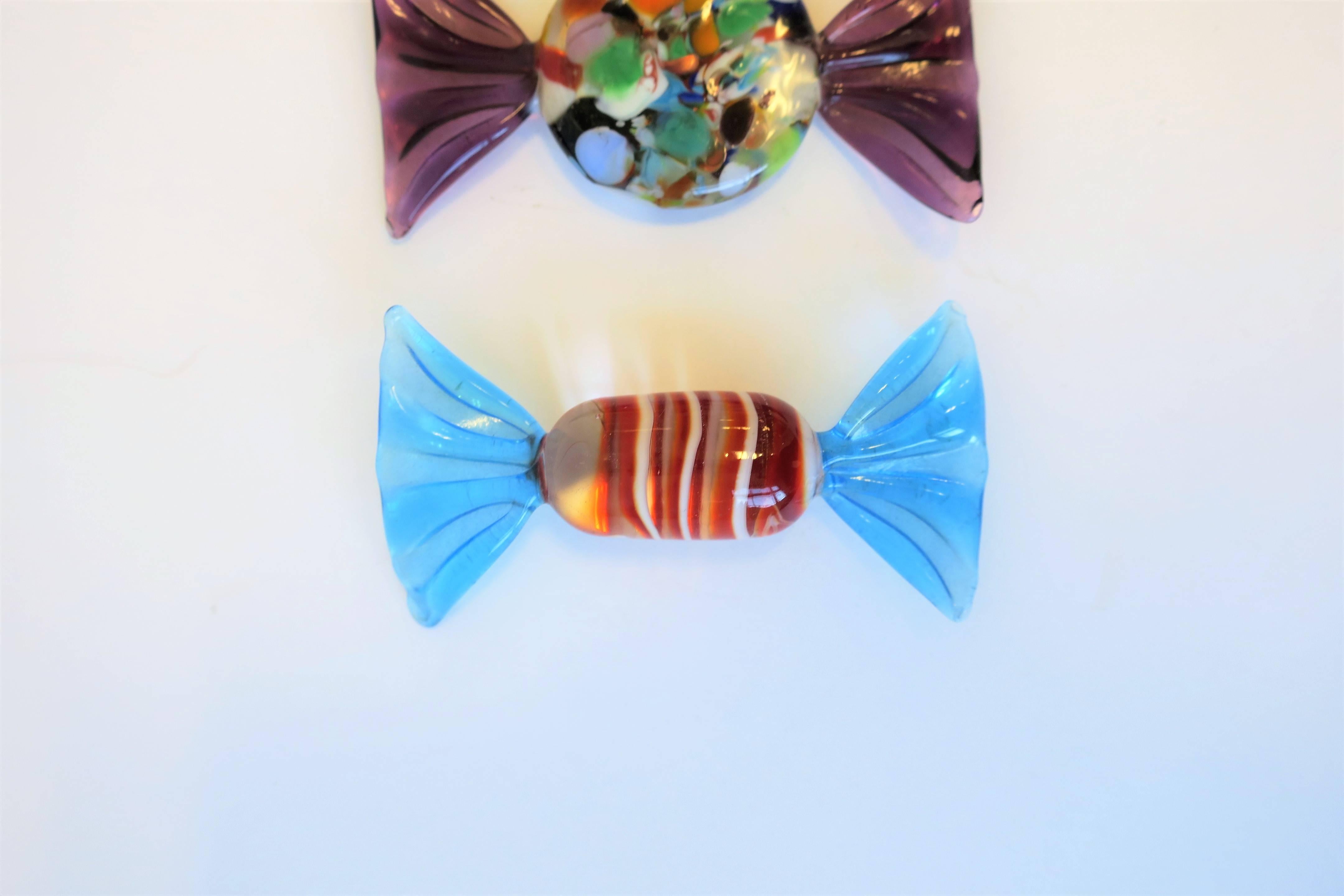 20th Century Italian Murano Art Glass Candy Pieces