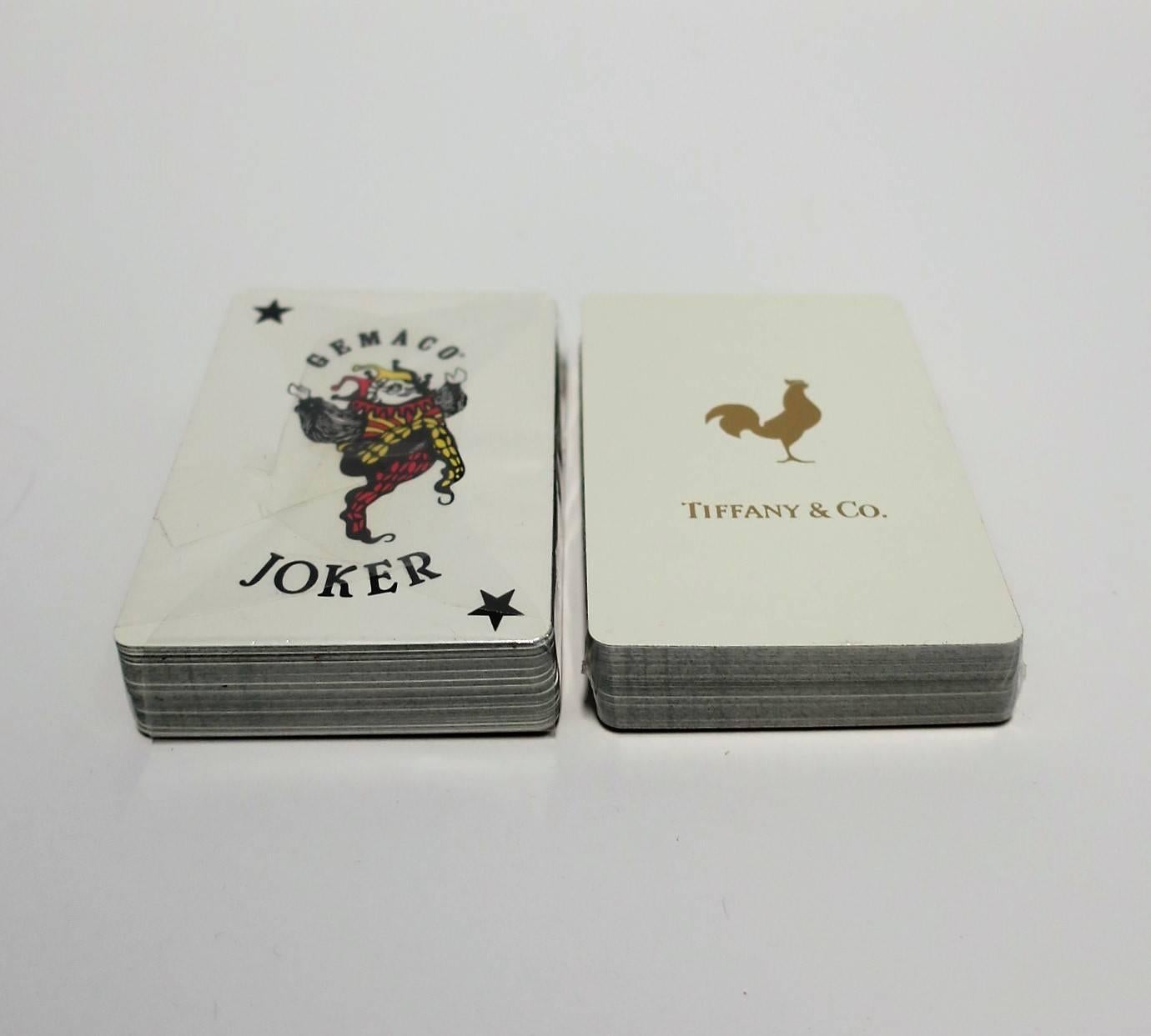 Vintage Tiffany & Co. Playing Cards Game Set In Good Condition In New York, NY