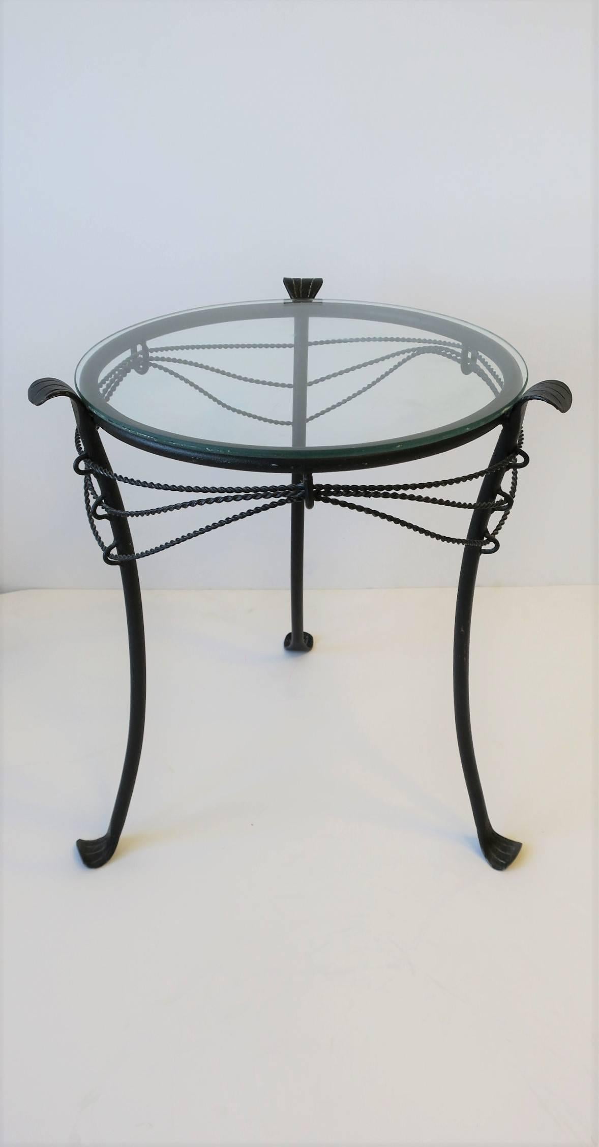 Gueridon Metal Round Side Table 1