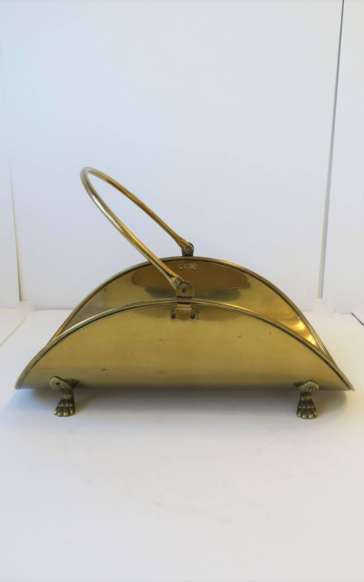 Regency Brass Fire Wood Log Holder 3