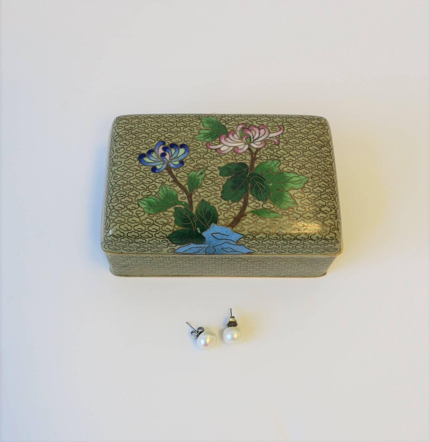 cloisonne jewelry box