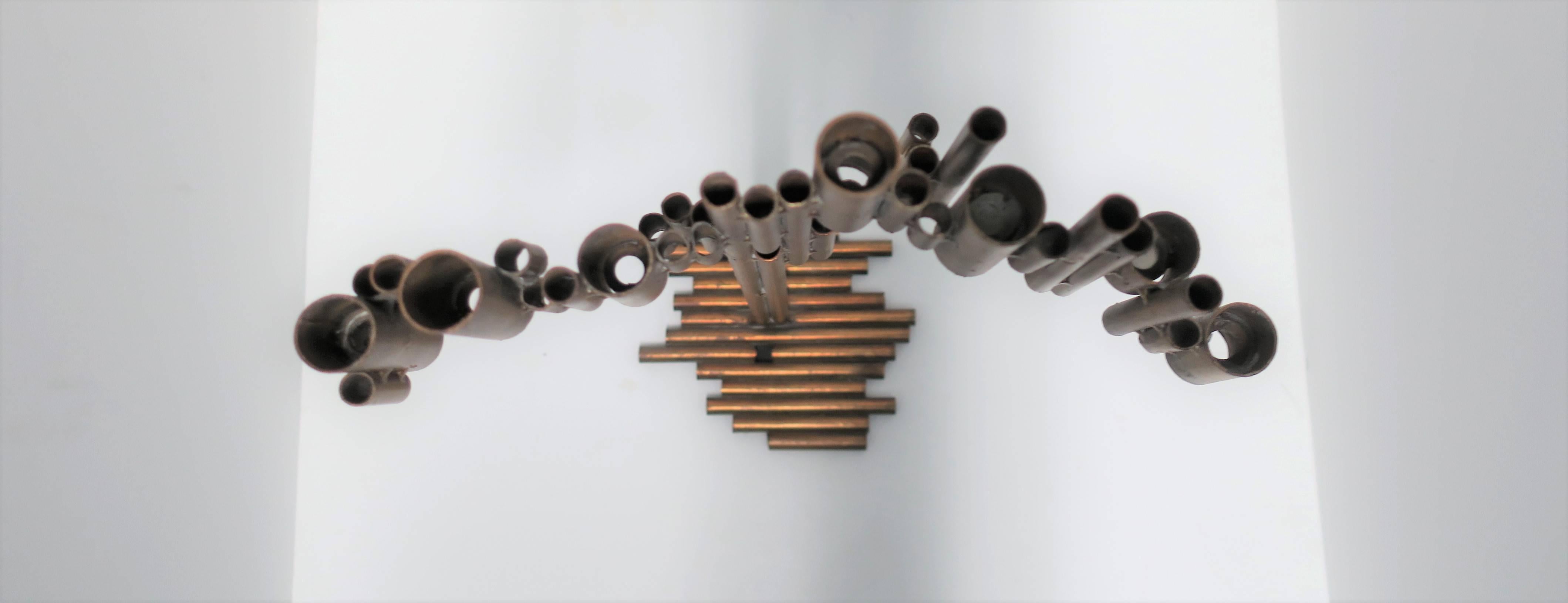 Modern Metal Candelabra Sculpture 5