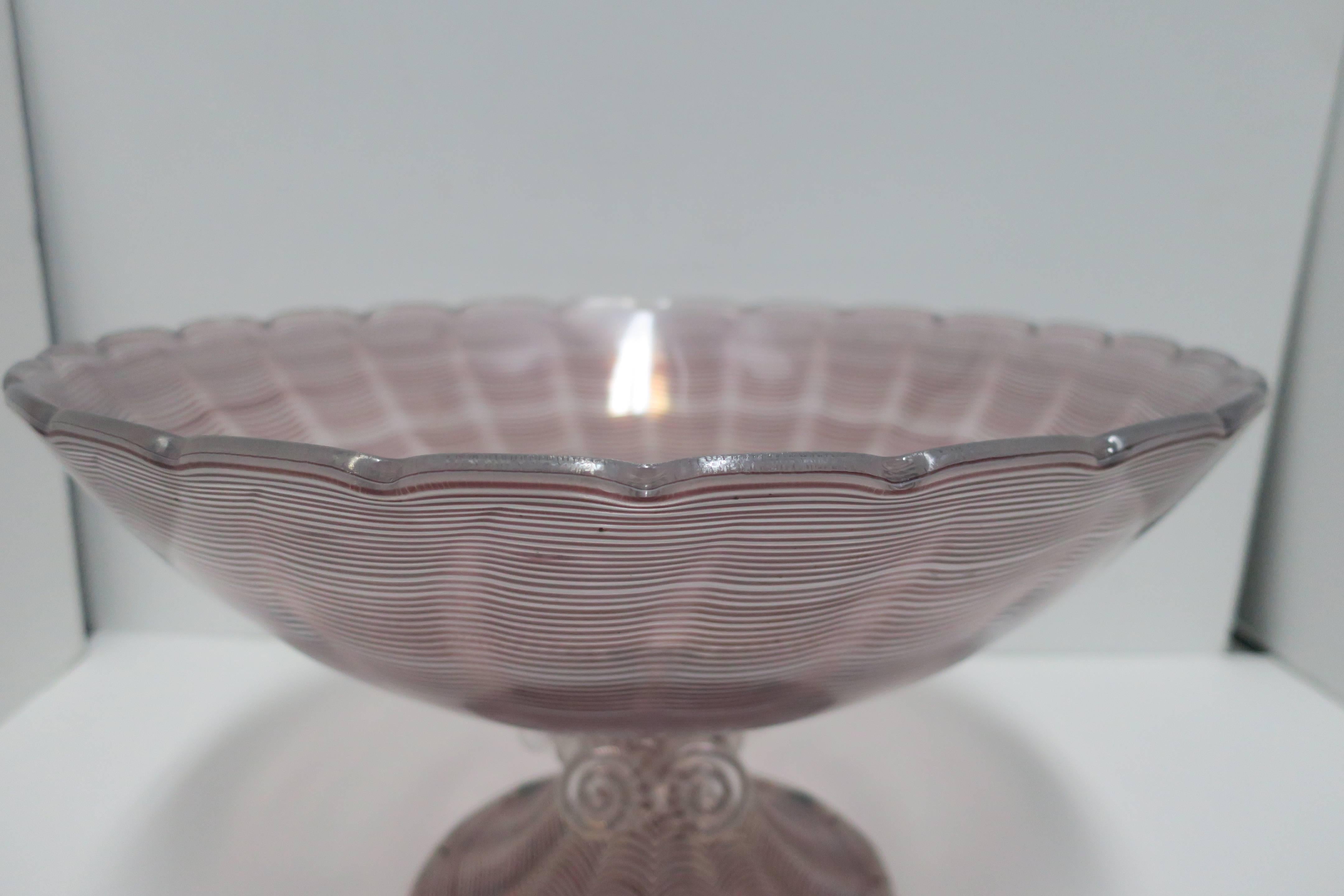 Italian Murano Art Glass Urn Centerpiece Bowl 3