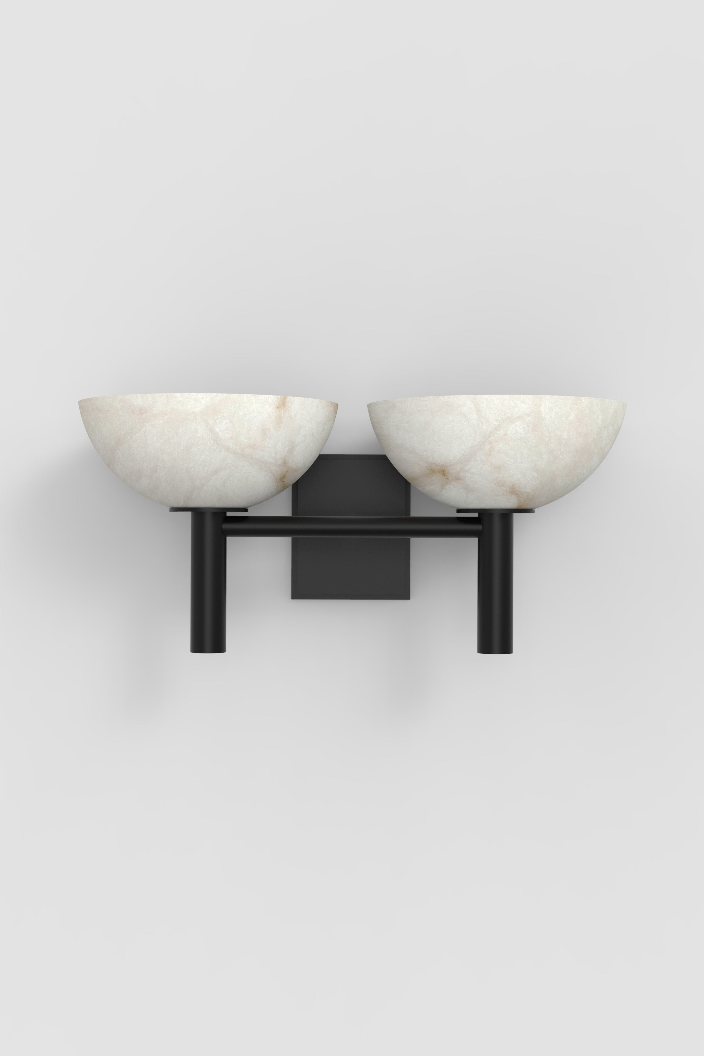 Contemporary Prato Double Sconce 200A in Alabaster by Orphan Work For Sale