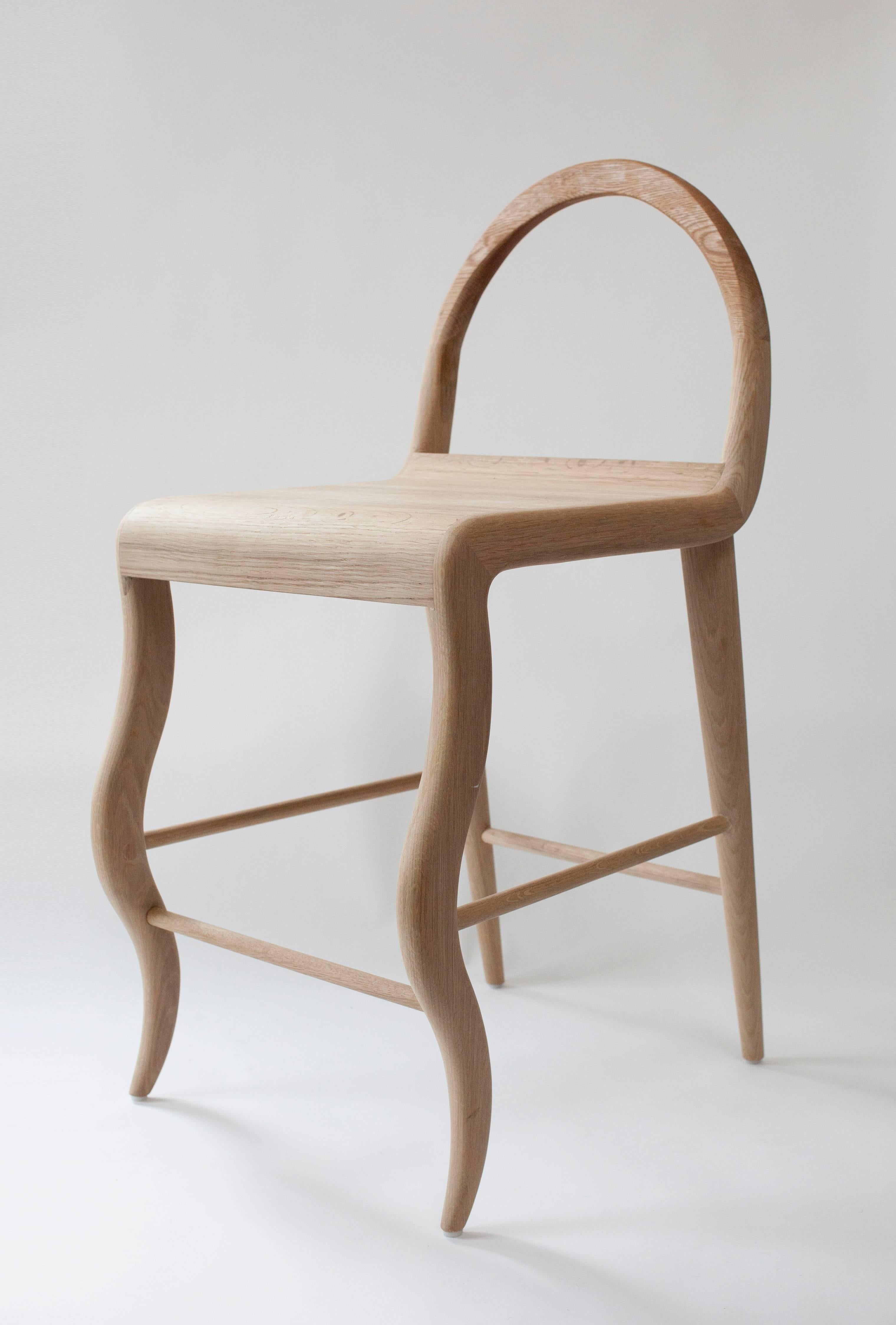 Oak Stool, 2016
Natural or black oak
Measures 39.25