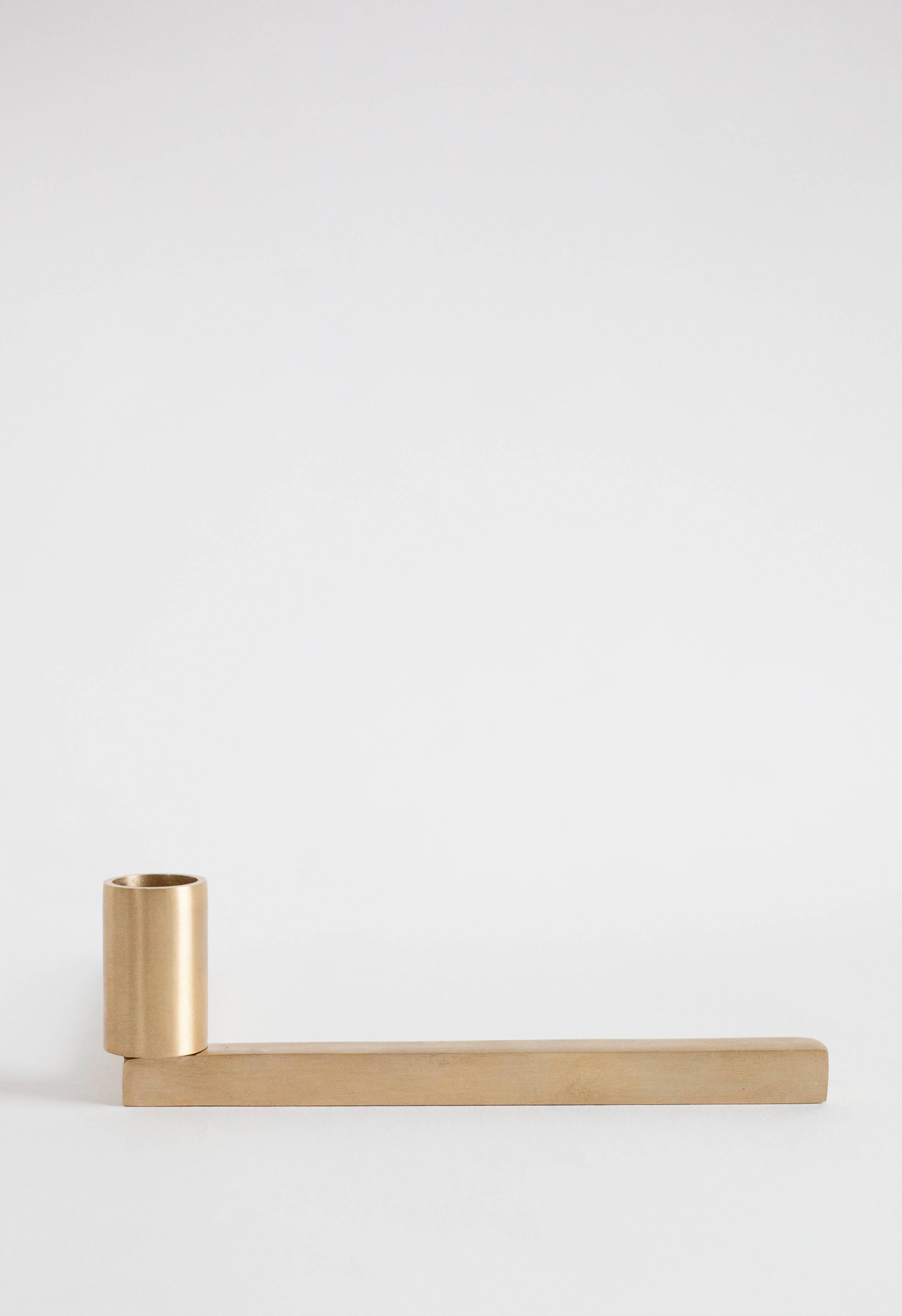 Orphan Work 001 Candle Holder
Shown in brushed brass
Available in brushed brass or blackened brass
Measures 6.5