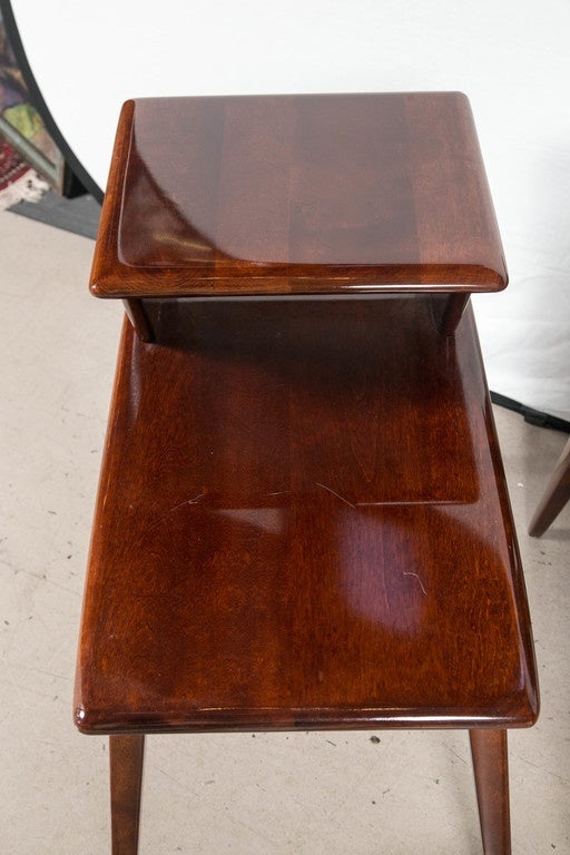 Heywood-Wakefield Original Art Deco Pair of Side Tables or Nightstands For Sale 1