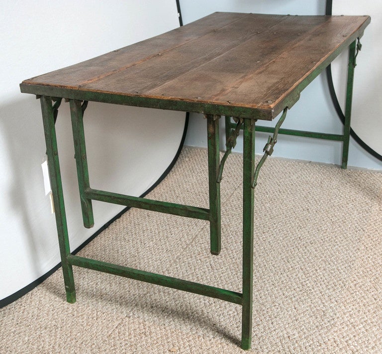 Vintage French Versatile Folding Table for Dining or Coffee 1