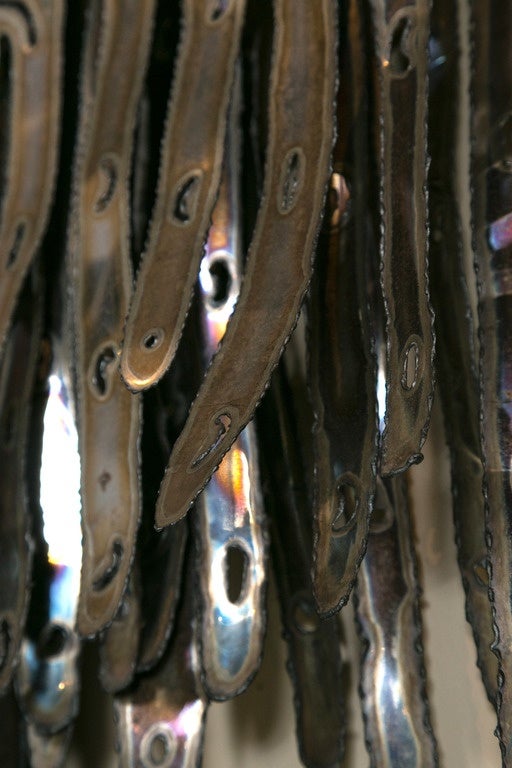 Metal Weeping Willow Tree Wall Hanging In Good Condition For Sale In Stamford, CT