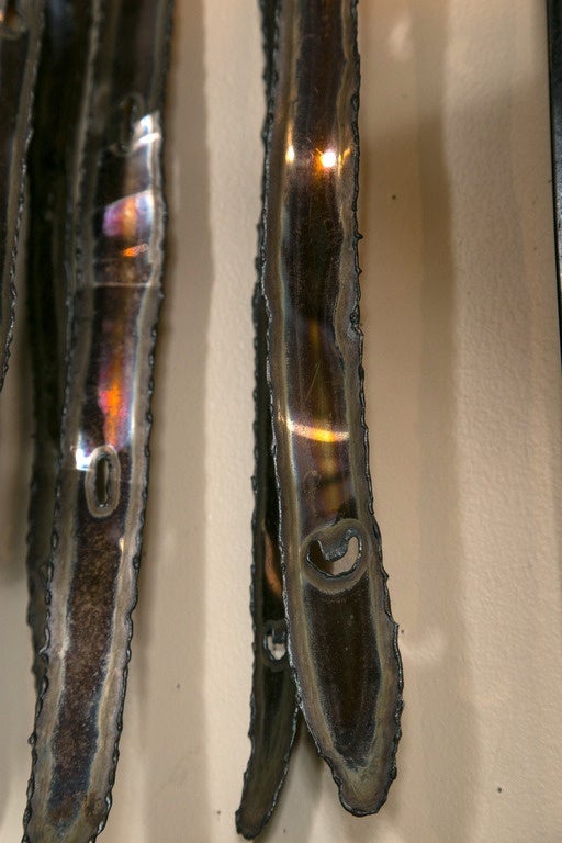 20th Century Metal Weeping Willow Tree Wall Hanging For Sale