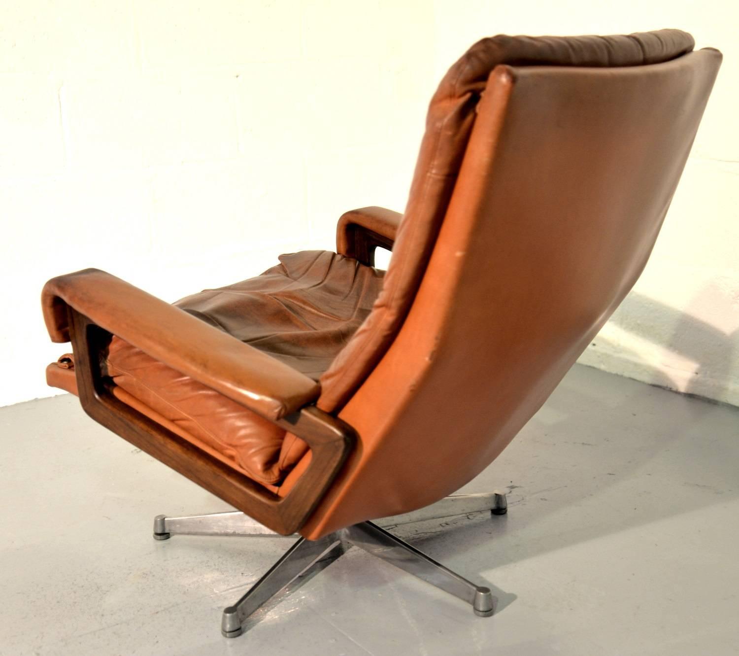vintage swivel armchair