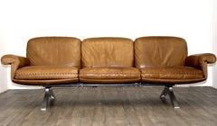 Vintage De Sede DS 31  Leather Three-Seat Sofa, Switzerland 1970`s