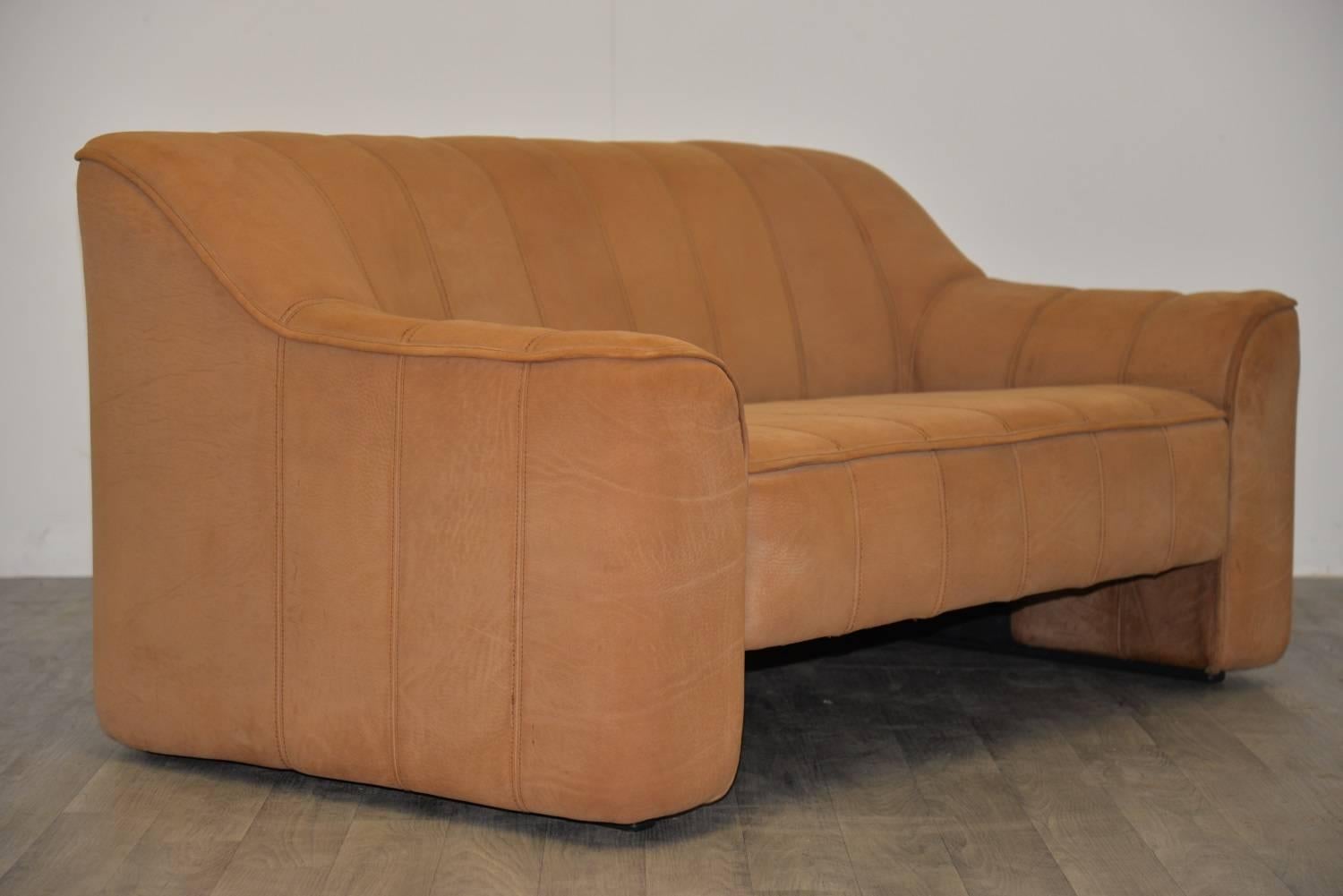 Swiss Matching Pair of Vintage De Sede DS 44 Sofa and Loveseat, 1970s