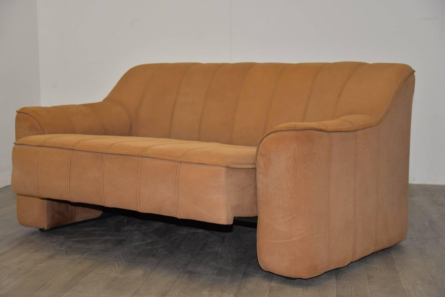 Late 20th Century Matching Pair of Vintage De Sede DS 44 Sofa and Loveseat, 1970s