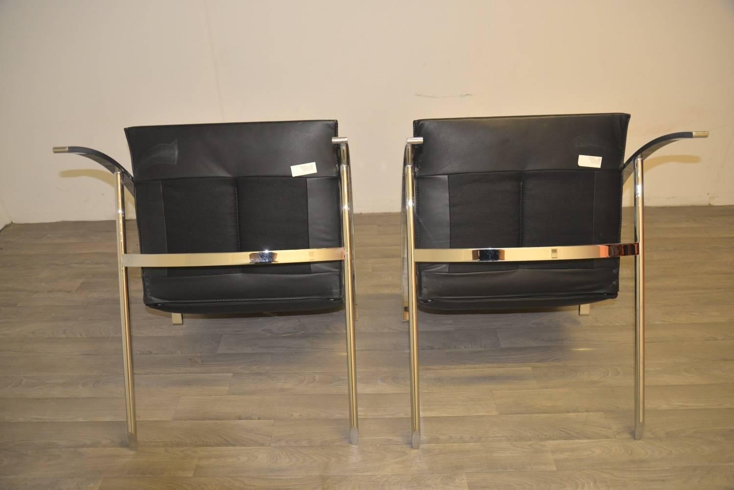 Paul Tuttle Arco Lounge Chairs for Strässle, 1970s 2