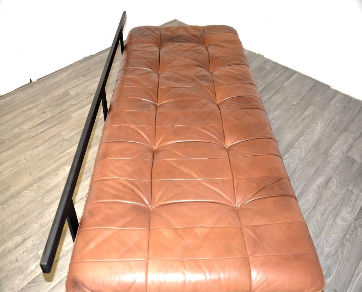 Vintage Swiss De Sede DS 80 Leather Daybed, 1960s For Sale 4