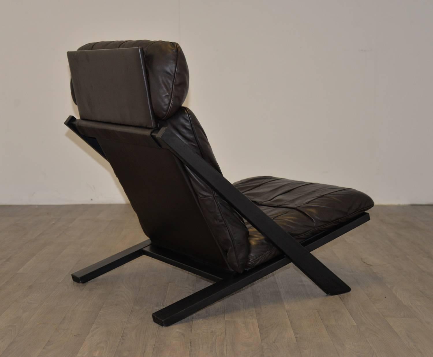 Vintage Lounge Chair by Uli Berger for De Sede of Switzerland, 1970s  In Excellent Condition In Fen Drayton, Cambridgeshire