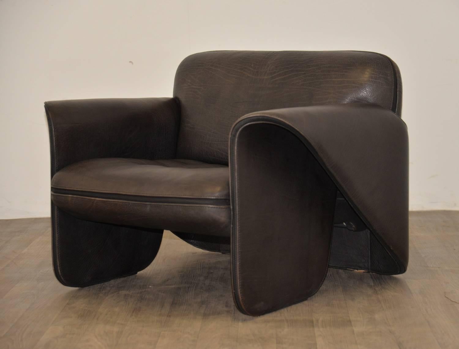 Late 20th Century Vintage Swiss de Sede 'DS 125' Sofa and Armchair Designed by Gerd Lange, 1978