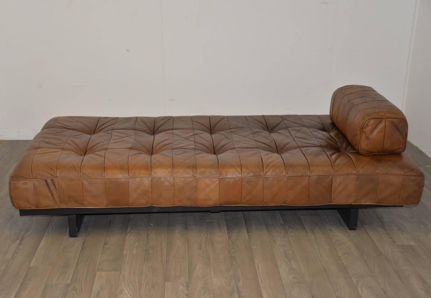 Vintage Swiss de Sede DS 80 Leather Daybed, 1960s In Excellent Condition In Fen Drayton, Cambridgeshire