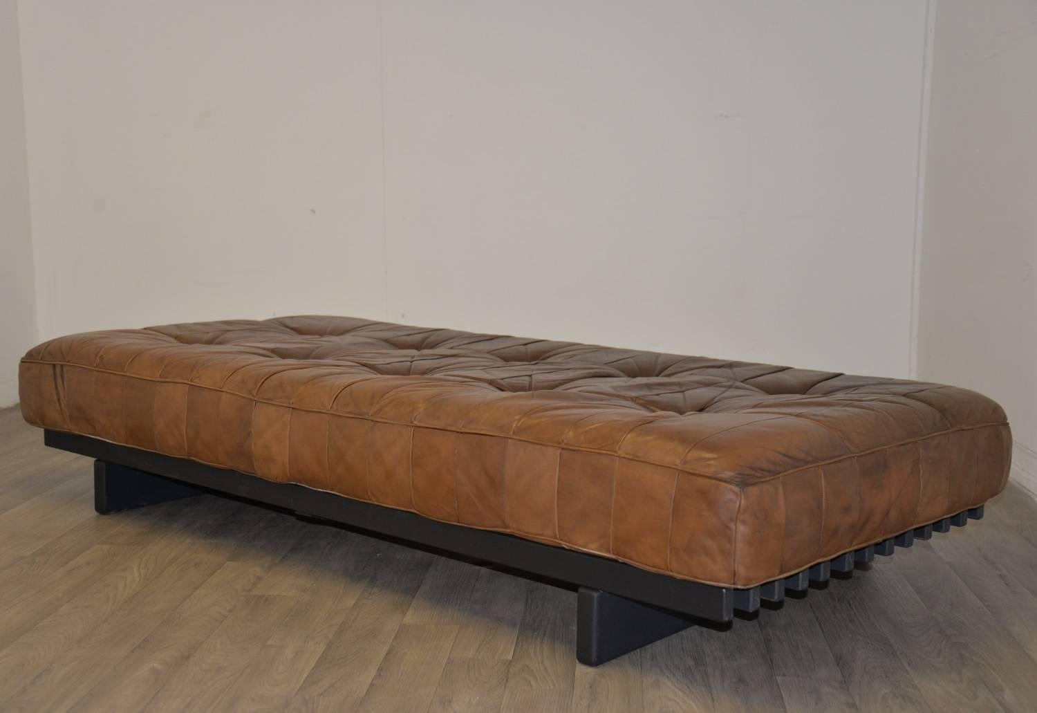Vintage Swiss de Sede DS 80 Leather Daybed, 1960s 3
