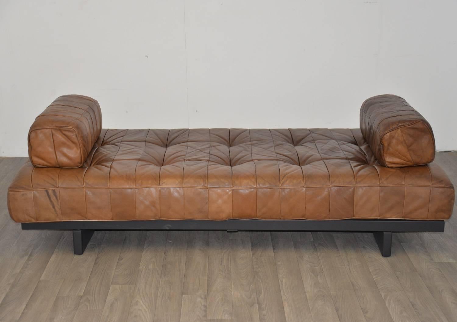 Mid-Century Modern Vintage Swiss de Sede DS 80 Leather Daybed, 1960s