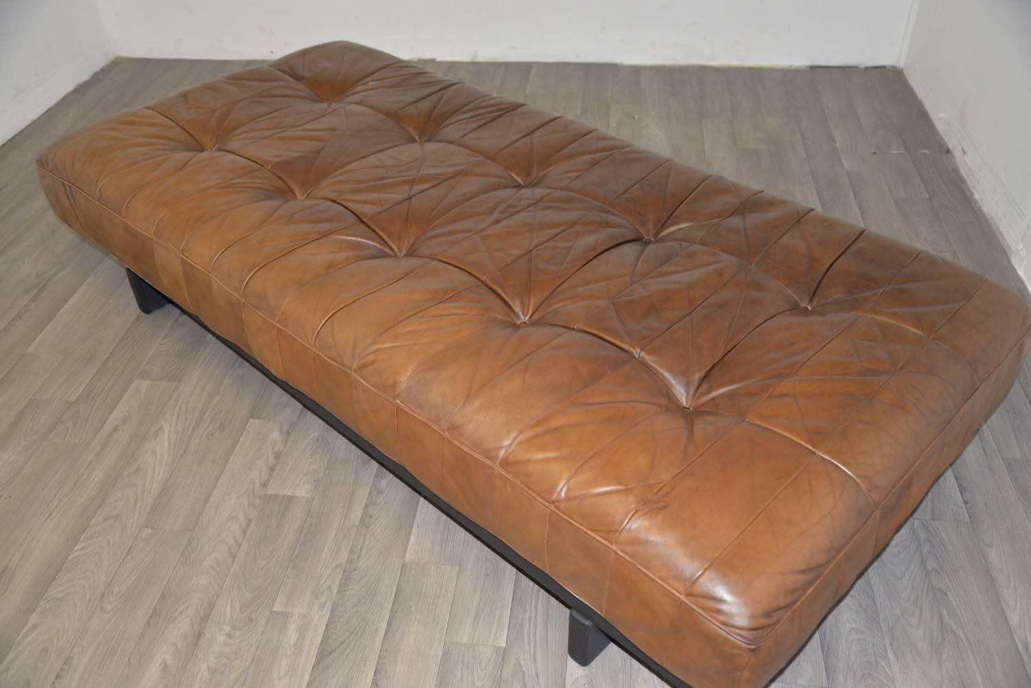 Vintage Swiss de Sede DS 80 Leather Daybed, 1960s 4