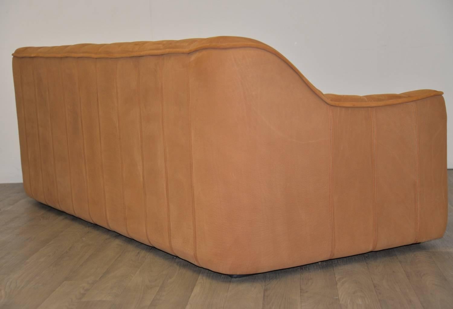 Vintage De Sede DS 44 Sofa and Matching Armchair with Ottoman, 1970s 2
