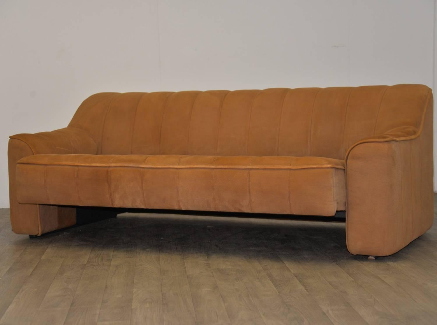 Vintage De Sede DS 44 Sofa and Matching Armchair with Ottoman, 1970s 1