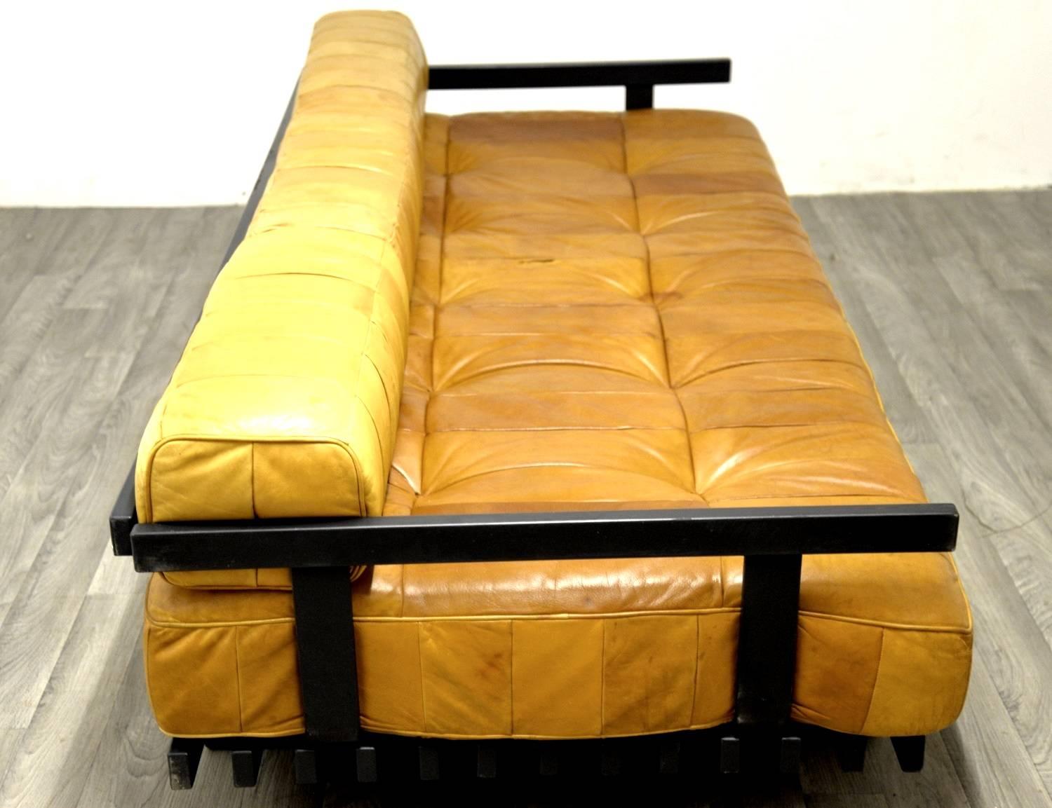 Vintage Swiss de Sede Ds 80 Leather Daybed, 1960s 1