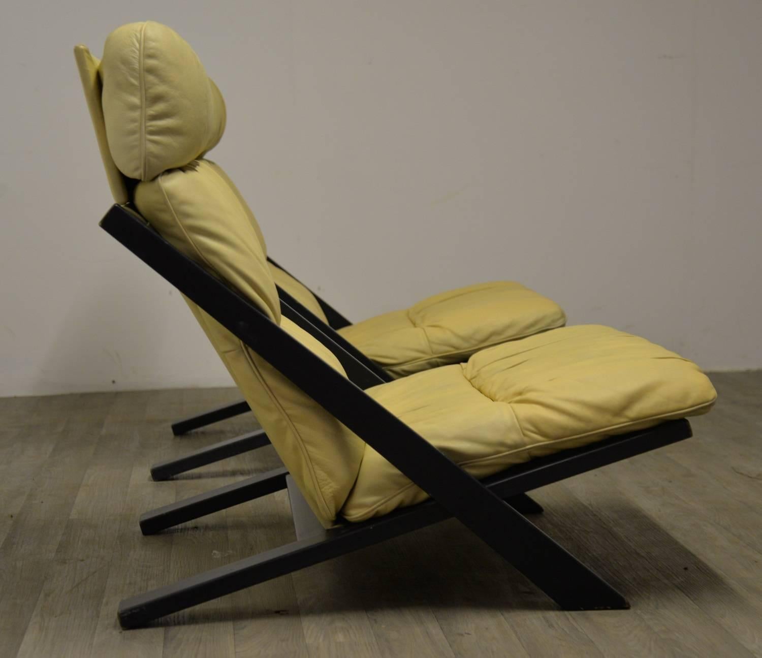 Patchwork Leather Lounge Chair by Ueli Berger for De Sede, Switzerland 1970`s For Sale 3