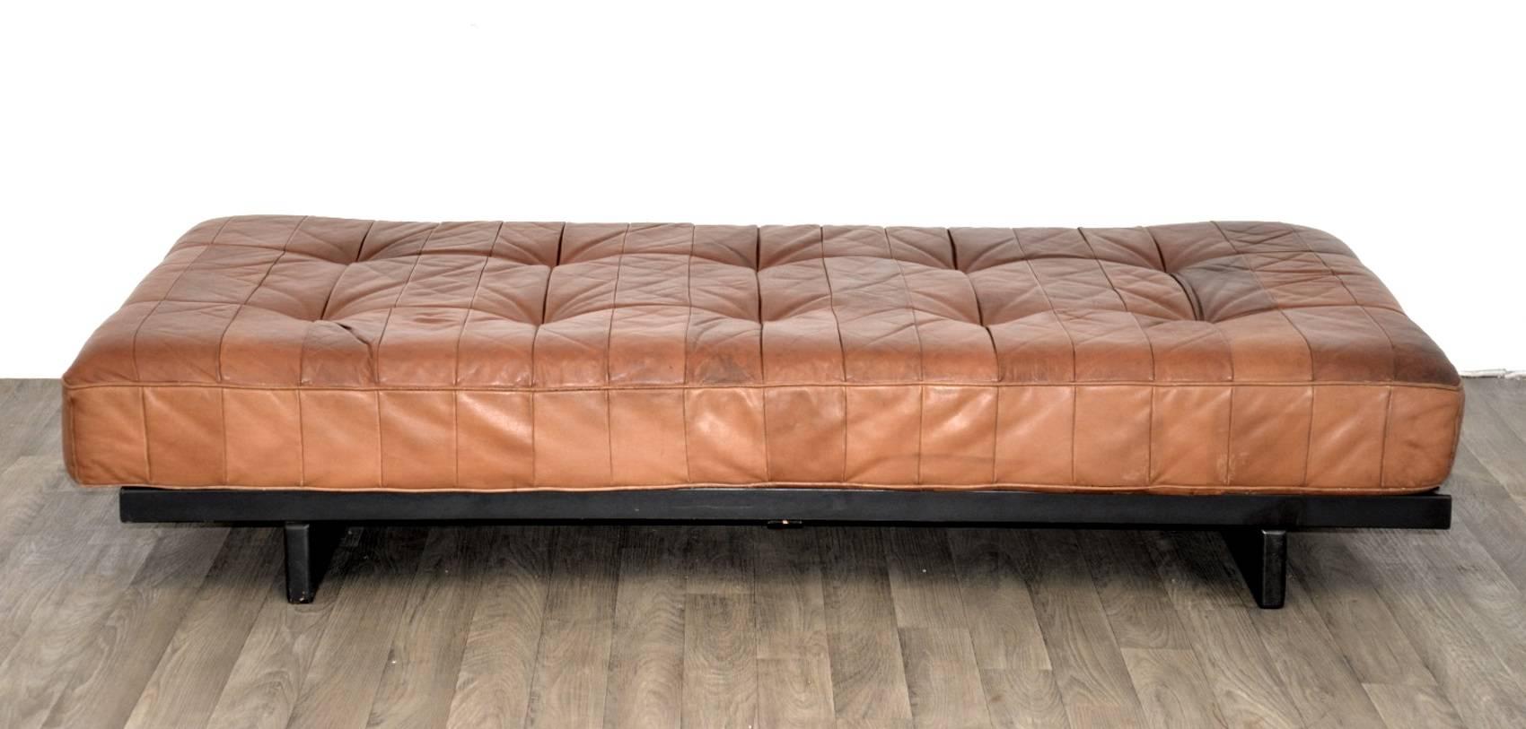 Mid-20th Century Original De Sede DS 80 Patchwork Leather Daybed, 1960s