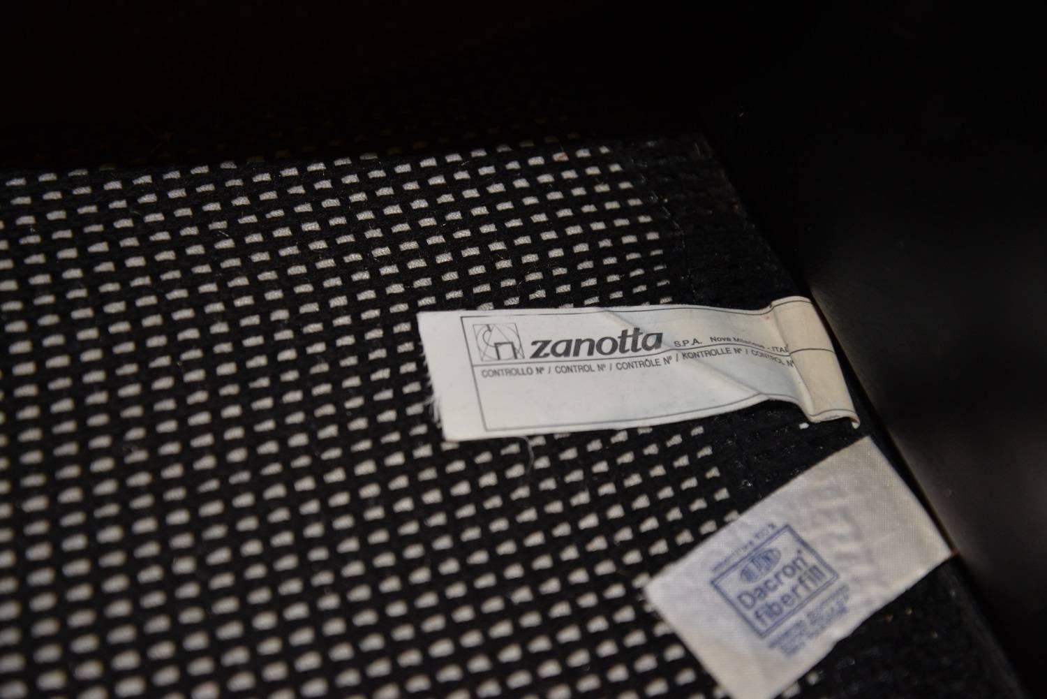 Original Zanotta Onda Leather Sofa Set Designed by Paolo Lomazzi, 1985 3