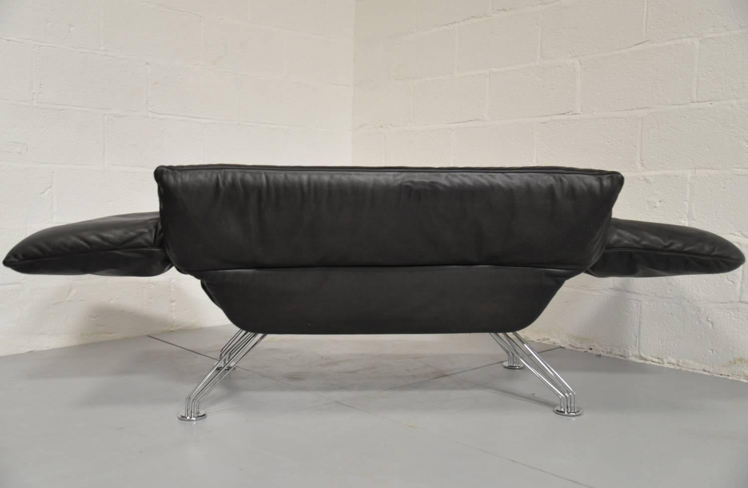 Leather Vintage Swiss de Sede Sofa or Chaise Longue by Winfried Totzek, 1988