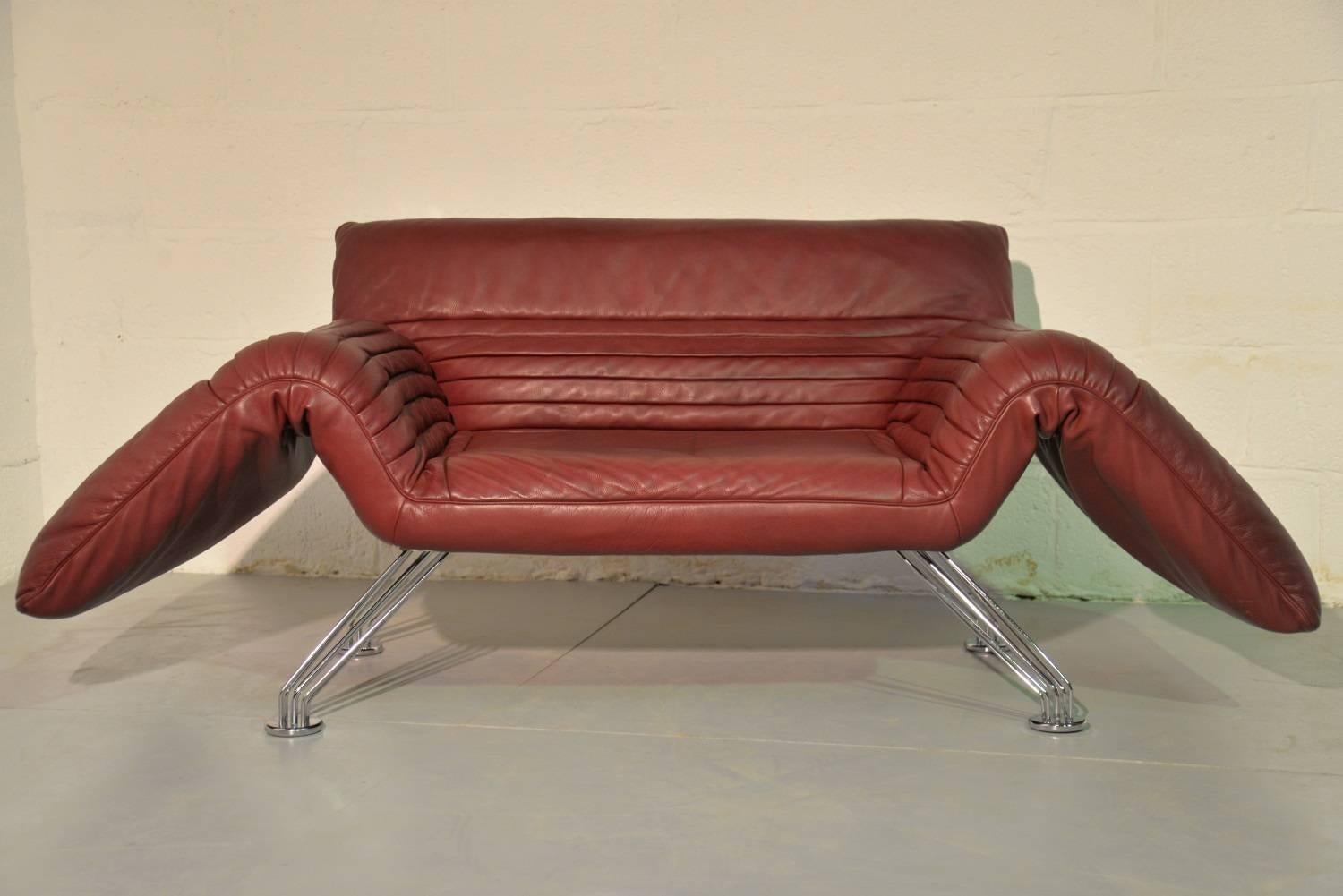 Vintage Swiss De Sede Sofa or Chaise Longue by Winfried Totzek, 1988 In Excellent Condition In Fen Drayton, Cambridgeshire