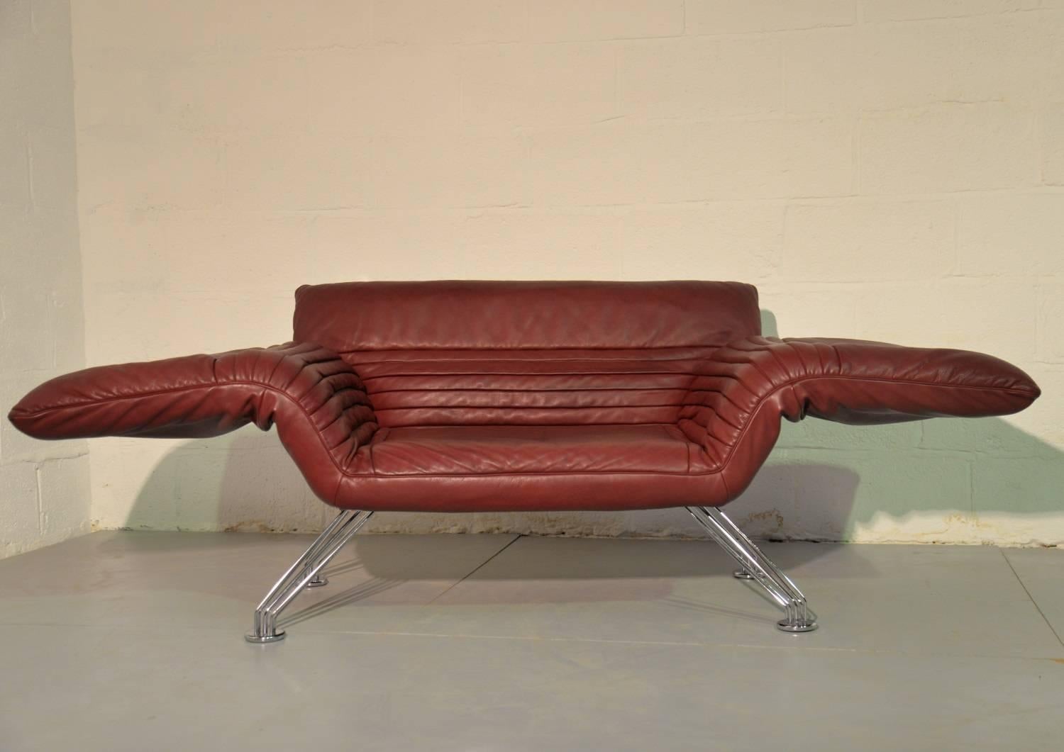Late 20th Century Vintage Swiss De Sede Sofa or Chaise Longue by Winfried Totzek, 1988