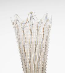 Antike italienische Façon De Venise Glasvase, 19. Jahrhundert