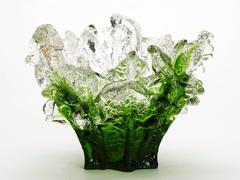 Pertti Santalahti Iceberg Bowl for Humppila, Finland, 20th Century