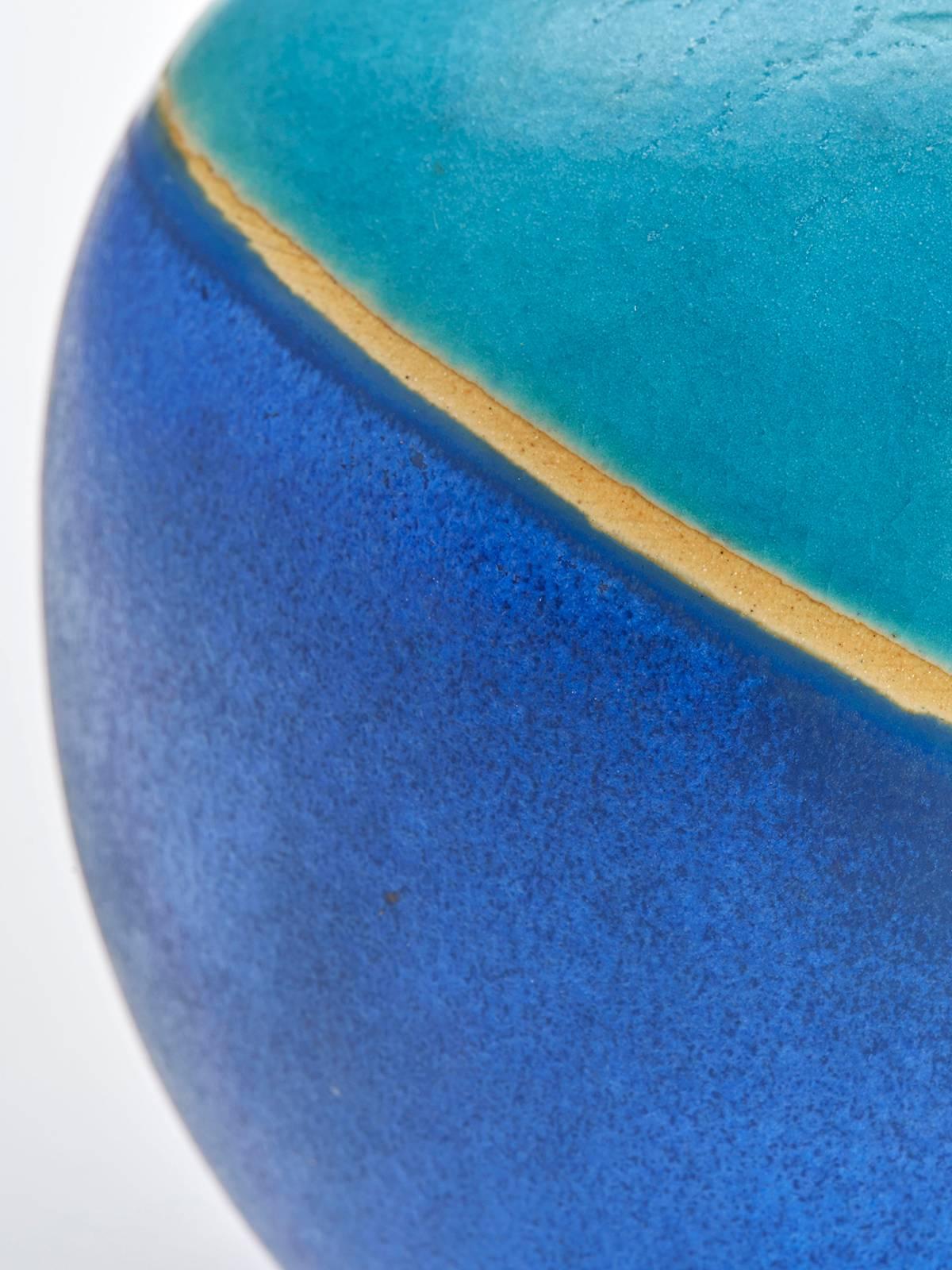 Studio Pottery Vase Signed Brancusi, 20th Century 1