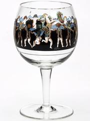 Six Vetri Della Arte Enamelled Glass Goblets, 20th Century