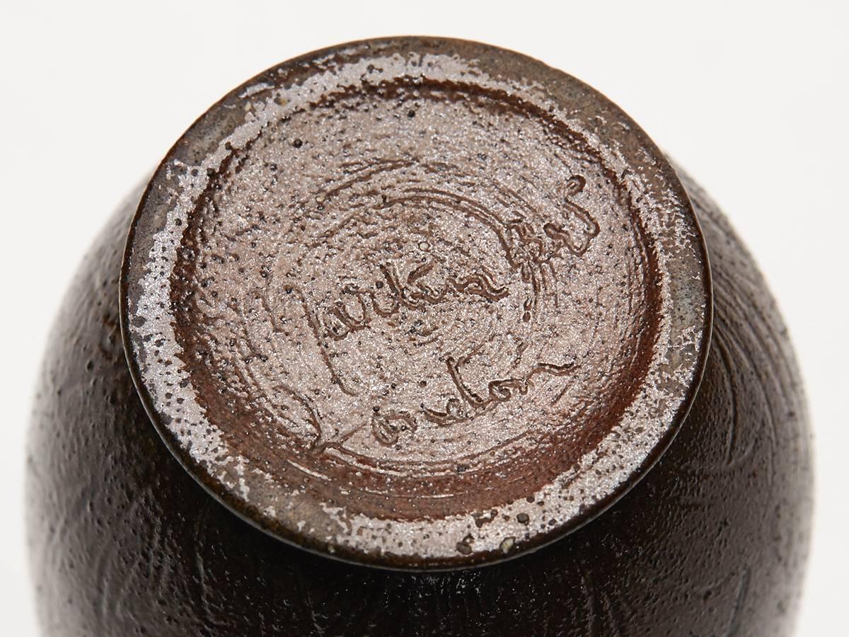 Stoneware Martin Brothers Miniature Pottery Vase with Geese, circa 1890