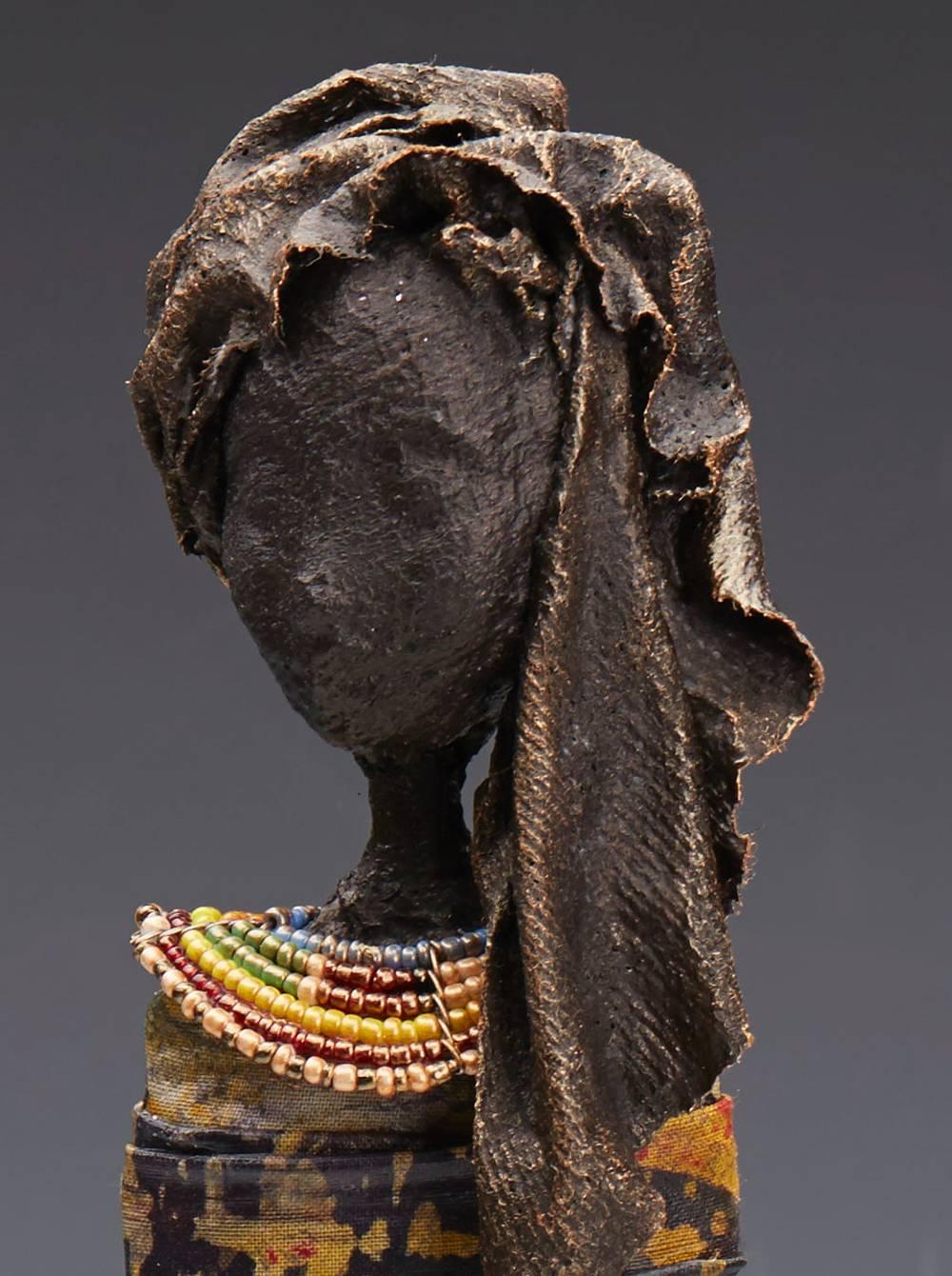 English ‘Maasai Girl’ Original Sculpture by Annie Marsters, 2015