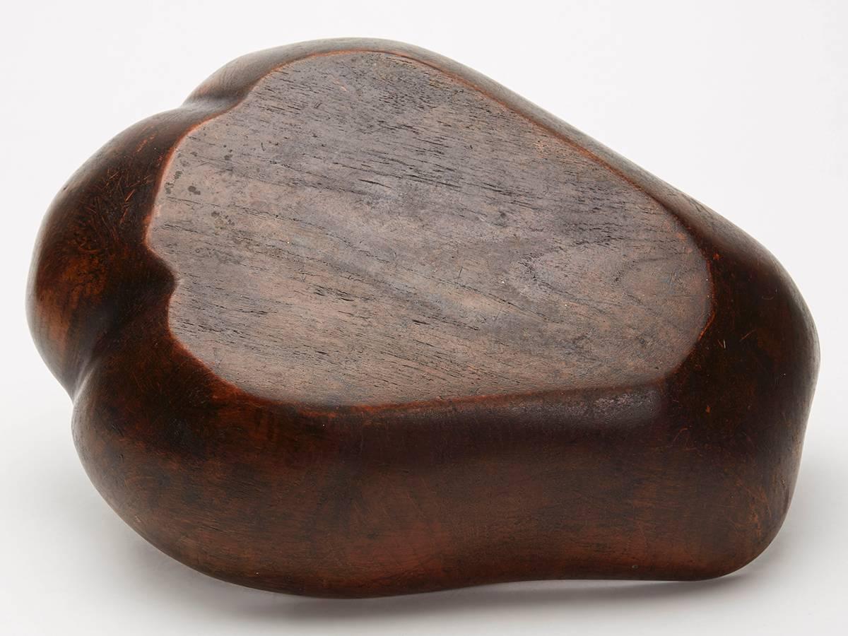 Vintage Hawaiian Carved Koa Wood Bowl, circa 1920 In Good Condition In Bishop's Stortford, Hertfordshire