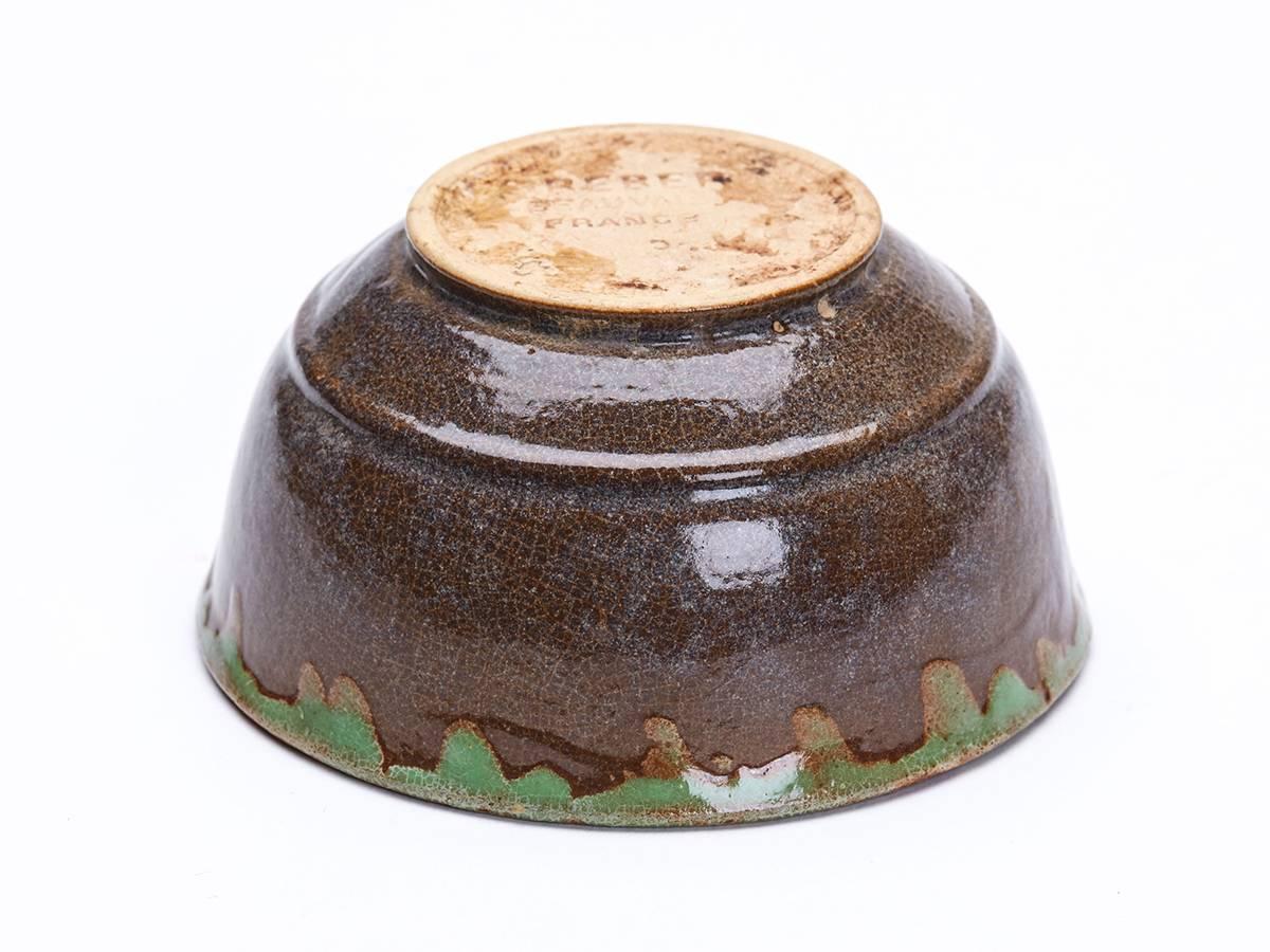 Greber Set Six French Art Pottery Bowls, circa 1899-1933 3