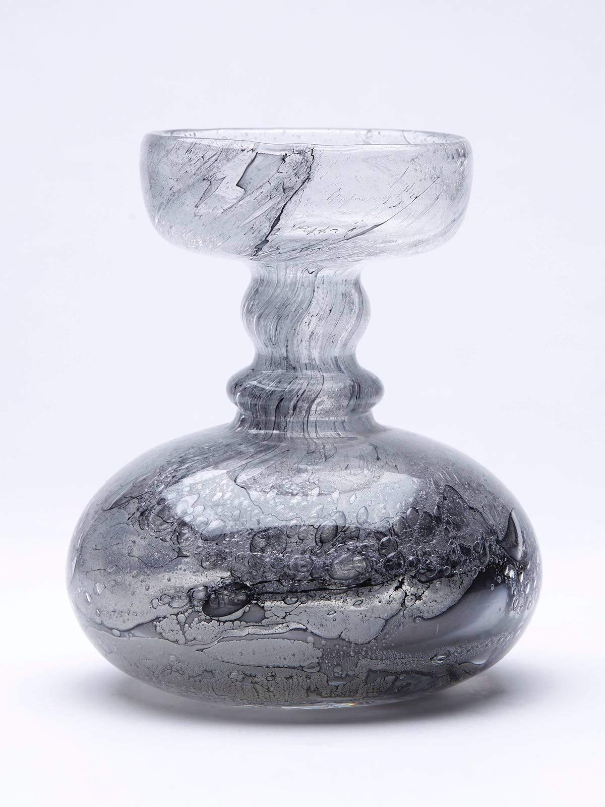 Peill & Putzler Schleiergraphit Art Glass Hyacinth Vase 20th Century 2