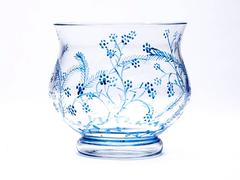 Austrian Wiener Werkstatte, Enamel Decorated Glass Vase