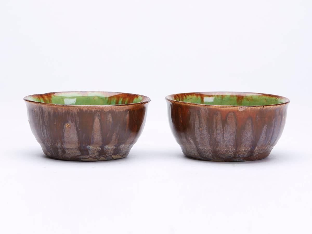 Greber Set Four French Art Pottery Bowls, circa 1899-1933 2